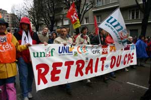 Manifestation anti-CPE �  Grenoble