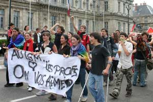 Manifestation des lycéens le 15 mai 2008 à Grenoble