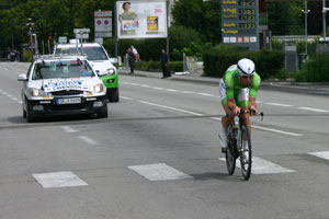 Cavendish au départ du contre la montre de Grenoble