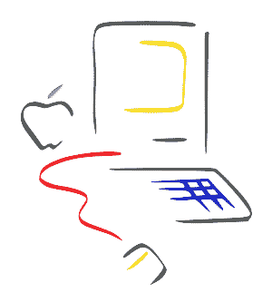 Le logo Picasso des premiers Macintosh d'Apple