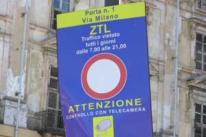 Zone à Trafic Limité (ZTL) à Turin